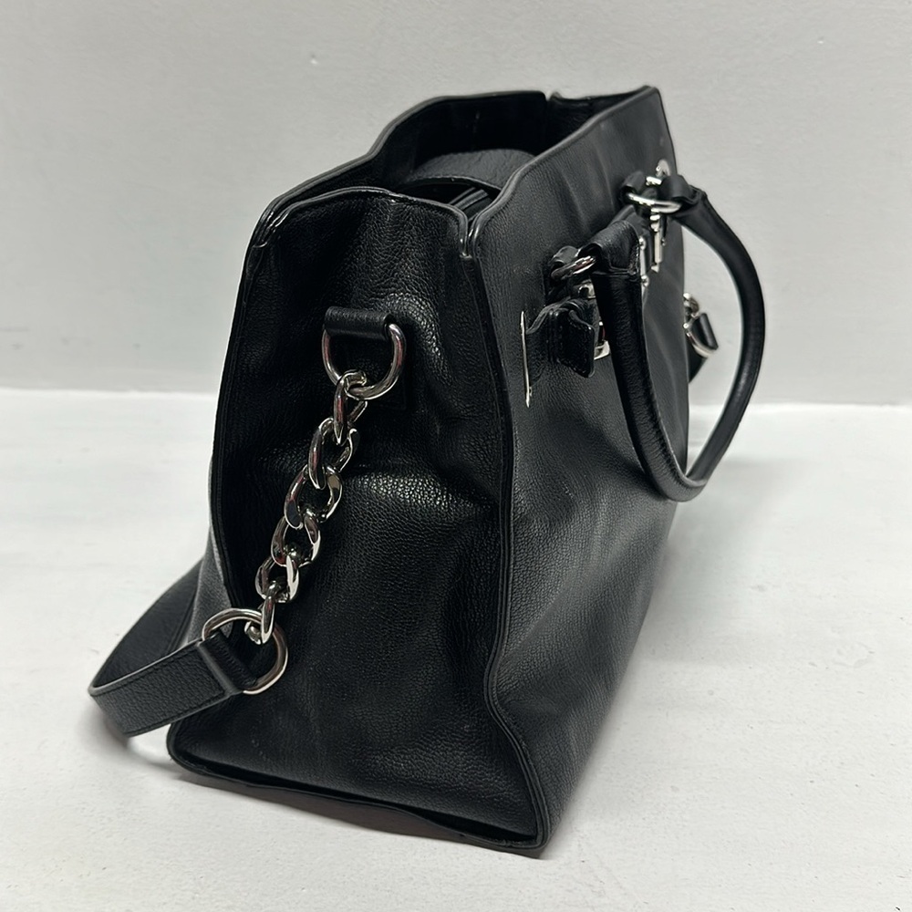 Michael Kors Hamilton East West Handbag Purse Crossbody Bag Leather Black Large - Picture 3 of 17